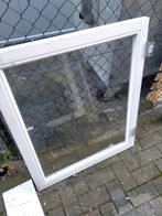 Te koop hardhouten ramen net enkel glas, Doe-het-zelf en Verbouw, Kozijnen en Schuifpuien, Gebruikt, Raamkozijn, 75 tot 150 cm