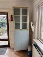 Kast met glazen deuren, Huis en Inrichting, Kasten | Kledingkasten, Ophalen, 50 tot 100 cm, 150 tot 200 cm, 25 tot 50 cm