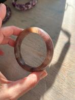 Plum jade bangle, Sieraden, Tassen en Uiterlijk, Armbanden, Ophalen of Verzenden, Zo goed als nieuw, Groen, Overige materialen