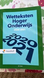 Wetteksten Hoger Onderwijs 2020-2021, Redactieraad, Sociale wetenschap, Ophalen of Verzenden, Zo goed als nieuw