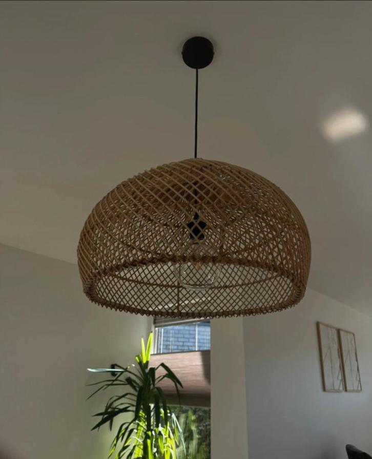Raw Materials hippe grote hanglamp, Huis en Inrichting, Lampen | Hanglampen, Zo goed als nieuw, 50 tot 75 cm, Ophalen of Verzenden