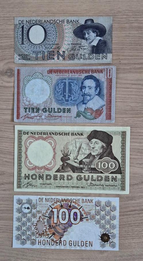 Bankbiljetten Nederland - Superleuke set nostalgie 1, Postzegels en Munten, Bankbiljetten | Nederland, Setje, 100 gulden, Ophalen of Verzenden