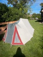 Retro tent om te kamperen of als speeltent, Caravans en Kamperen, Tenten, Ophalen of Verzenden, Gebruikt, Tot en met 2