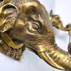 Set art deco messing wandkandelaren olifant XL regency, Antiek en Kunst, Ophalen of Verzenden, Koper of Brons