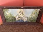 Religieus schilderij: Maria + kindje Jezus + 2 engelen., Ophalen, Gebruikt, Schilderij, Minder dan 50 cm