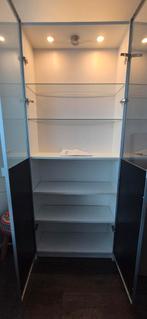 Billy boeken/ vitrinekast incl verlichting & glazen deuren, Ophalen