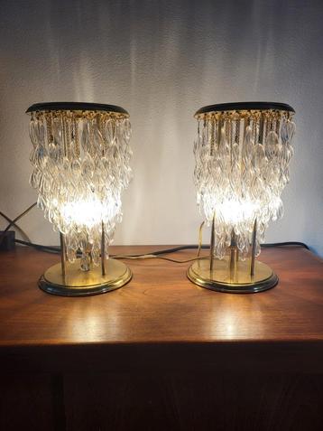 Vintage Venini set glazen tafel lampen, Italië - 600 euro