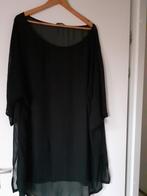 mooie doorschijnende zwarte tuniek maat 50/52, Kleding | Dames, Grote Maten, B.B., Ophalen of Verzenden, Gedragen, Blouse of Tuniek