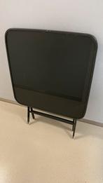 Inklapbare tafel met antraciet glasplaat, Huis en Inrichting, Tafels | Statafels, Ophalen of Verzenden