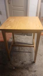 Tafel, Huis en Inrichting, Tafels | Eettafels, Ophalen, Gebruikt, 50 tot 100 cm, Vierkant