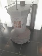 Platte buis houtkachel gratis, Ophalen, Gebruikt