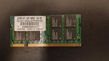 1GB GDDR2-667 64MX8 1.8V 200-Pin geheugenmodule beschikbaar voor biedingen