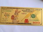 BANKBILJET-GOUDFOLIE- DISNEY-PAASHAAS  1, Verzenden, Midden-Amerika, Los biljet