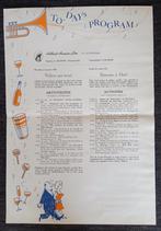 Flyer dagprogramma Holland Amerika Lijn - ss Statendam, Verzamelen, Scheepvaart, Verzenden, Gebruikt, Overige typen