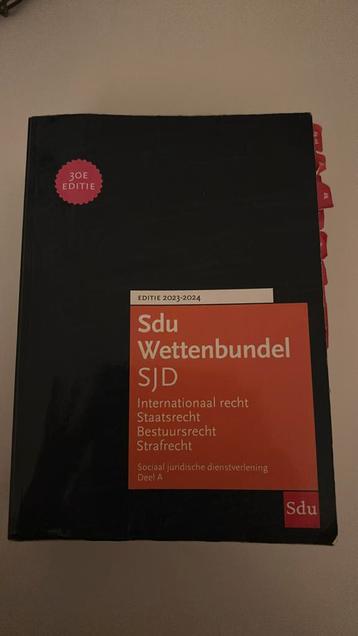 Sdu Wettenbundel Sociale Juridische Dienstverlening. 2023-20 beschikbaar voor biedingen