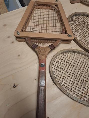 Vintage houten Tennisrackets  beschikbaar voor biedingen