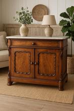 Antieke commode mahonie kast marmer blad Vintage dressoir ka, Huis en Inrichting, Kasten | Dressoirs, Ophalen of Verzenden, Zo goed als nieuw