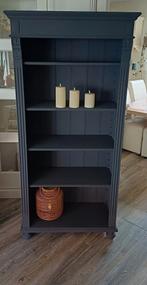Prachtige antraciet grenen boekenkast/kast/kledingkast, Huis en Inrichting, Kasten | Boekenkasten, Zo goed als nieuw, 150 tot 200 cm