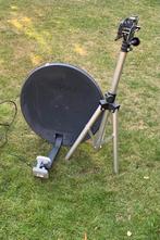 Triax schotelantenne met lange kabel en stevig statief, Caravans en Kamperen, Ophalen, Gebruikt
