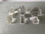 3 x knop van kristal. Flessenstop / glazen stop voor fles., Antiek en Kunst, Antiek | Glas en Kristal, Ophalen
