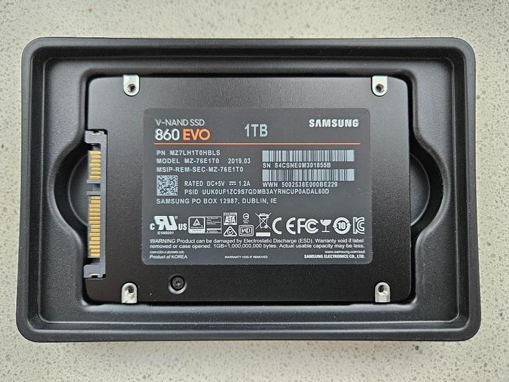 Samsung 860 EVO 1TB SSD in perfecte staat te koop!, Computers en Software, Harde schijven, Zo goed als nieuw, Desktop, Intern