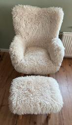 Hvilsted fauteuil met voetenbank NIEUW, Ophalen, Stof, Nieuw, 75 tot 100 cm