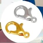 Partij: 25x Karabijnsluitingen 12x6 mm goud of zilver, Ophalen, Nieuw