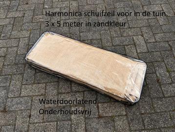 Harmonica wave sail 3x5 meter voor in de tuin tegen de zon beschikbaar voor biedingen