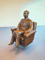 Bronzen beeld, beeldje van Mao Zedong., Ophalen of Verzenden, Brons