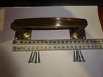 Antiek zware messing/vernikkelde handgreep, periode rond1900, Ophalen, Gebruikt