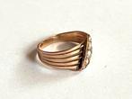 Ring antiek 24 kt goud zaadparels, Ophalen of Verzenden, Goud, Ring, Met edelsteen