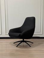 Fauteuil DYYK | Stoel | Zwart | Industrieel | Chique | Draai, Ophalen, Zo goed als nieuw, Stof, 50 tot 75 cm