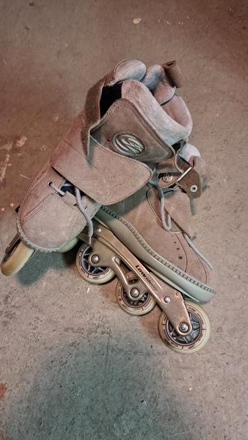 Dames Inline Skates Suède Beige Maat 40 beschikbaar voor biedingen