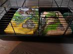 Hamster-cavia kooi met accessoires, Dieren en Toebehoren, Kooi, Muis, Minder dan 75 cm, Zo goed als nieuw