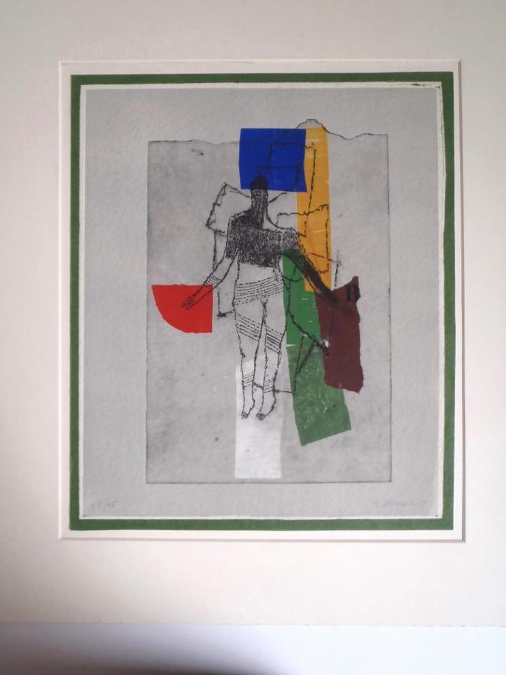 James Coignard (1928 - 2008) "Permanentie" B, Antiek en Kunst, Kunst | Schilderijen | Modern, Ophalen of Verzenden