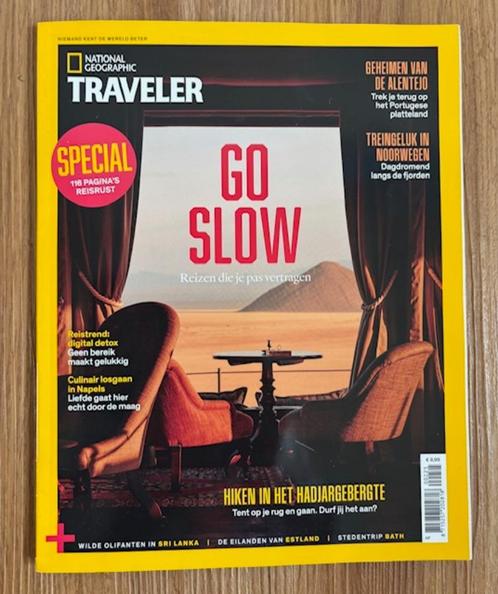 National Geographic Traveler 02 2025 - Go Slow, Boeken, Tijdschriften en Kranten, Zo goed als nieuw, Sport en Vrije tijd, Ophalen of Verzenden