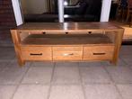 Houten Tv Meubel met Lades, Huis en Inrichting, Ophalen, Gebruikt, 150 tot 200 cm, Eikenhout