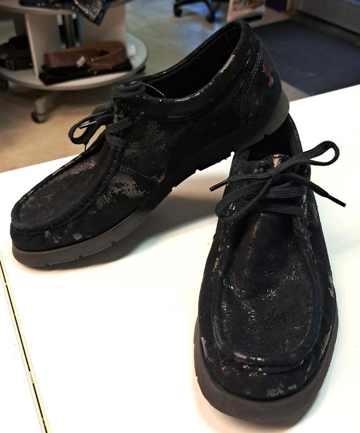 Sioux Grashopper mocassin schoenen echt leer zwart 40 47450, Kleding | Dames, Schoenen, Zo goed als nieuw, Espadrilles of Moccasins
