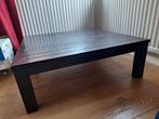 Houten salontafel 81 x 81 cm vierkant - zwart, Ophalen, 50 tot 100 cm, Vierkant, 50 tot 100 cm