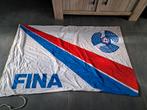 Fina vlag groot oude logo, Verzamelen, Merken en Reclamevoorwerpen, Ophalen of Verzenden, Gebruikt, Reclamebord