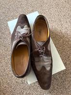 Santoni Veterschoenen Bruin Suède mt 9, Ophalen of Verzenden, Gedragen, Bruin, Veterschoenen