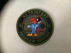 Badge van 42 Painfbat Paost Cie Seedorf met velro, Verzamelen, Militaria | Algemeen, Embleem of Badge, Nederland, Landmacht, Verzenden
