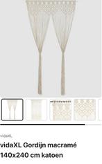 Gordijn /vliegerdeur macramé 3 stuks, Huis en Inrichting, Stoffering | Gordijnen en Lamellen, Ophalen of Verzenden, Zo goed als nieuw