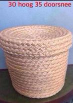 Handgemaakte Touw Mand, Huis en Inrichting, Ophalen, Overige materialen, Mand, Rond