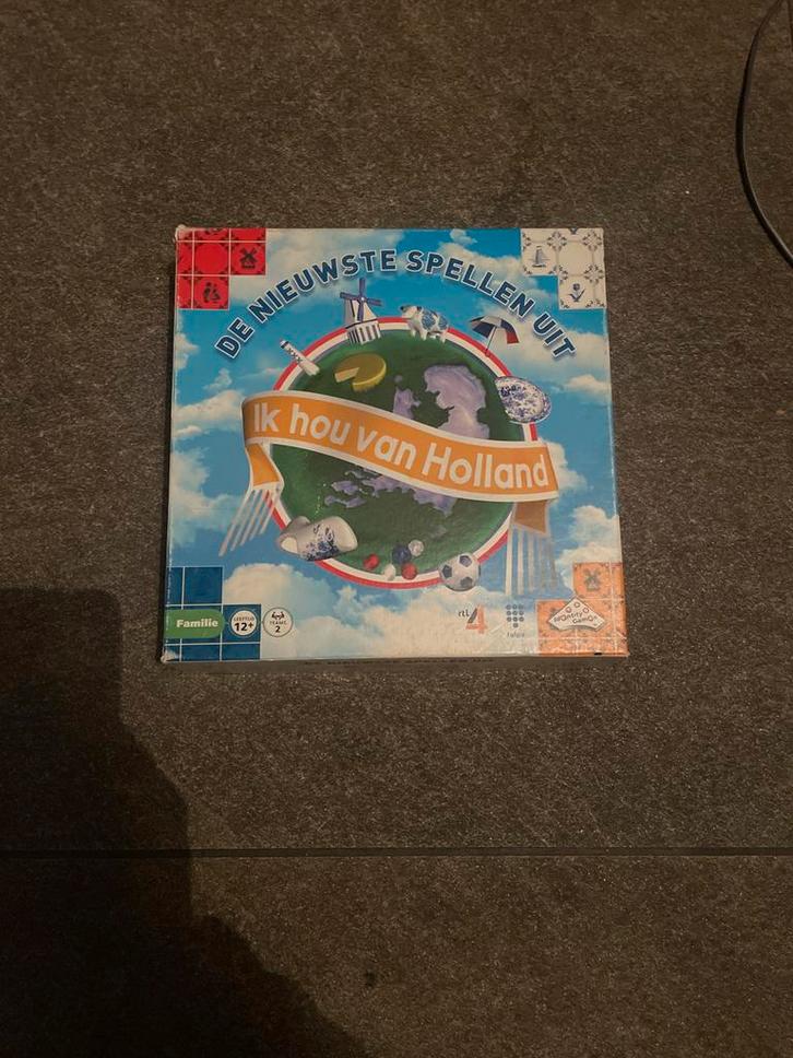 Ik hou van Holland spel, Hobby en Vrije tijd, Gezelschapsspellen | Bordspellen, Zo goed als nieuw, Drie of vier spelers, Ophalen