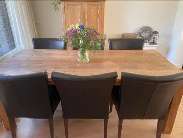 Eethoek met 6 stoelen beschikbaar voor biedingen