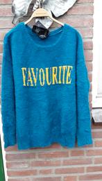 NIEUW !!turquoise trui van FSTYL, L Met logo FAVORITE, Kleding | Dames, Truien en Vesten, Verzenden, Nieuw, Maat 42/44 (L), Overige kleuren