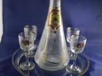 karaf, likeur stel, compleet, top  art nouveau 1880, Ophalen of Verzenden