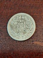 munt Nederland 25 cent 1925 zilver, Postzegels en Munten, Munten | Nederland, Zilver, 25 cent, Ophalen of Verzenden, Koningin Wilhelmina