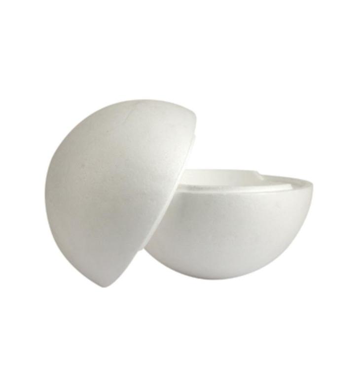 Stafil styropor (piepschuim) tweedelige bal 15 cm, Hobby en Vrije tijd, Knutselen, Nieuw, Materiaal, Ophalen of Verzenden